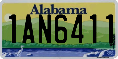 AL license plate 1AN6411