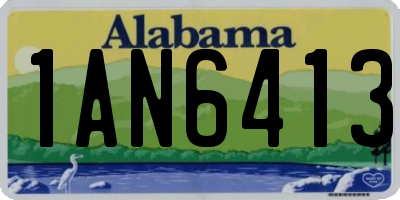 AL license plate 1AN6413