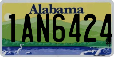 AL license plate 1AN6424