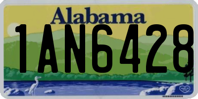 AL license plate 1AN6428