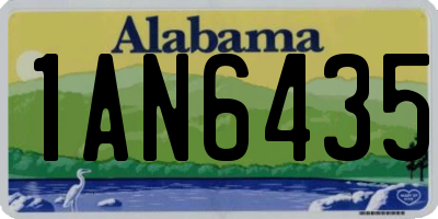 AL license plate 1AN6435