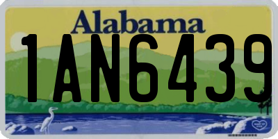 AL license plate 1AN6439