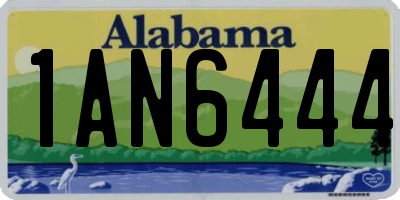 AL license plate 1AN6444