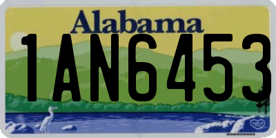 AL license plate 1AN6453