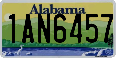 AL license plate 1AN6457