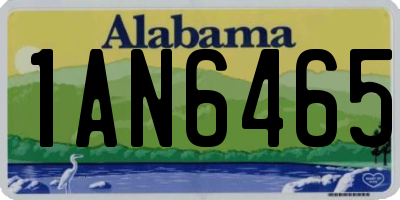 AL license plate 1AN6465