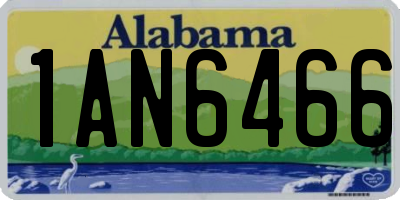 AL license plate 1AN6466