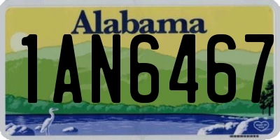 AL license plate 1AN6467