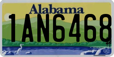 AL license plate 1AN6468