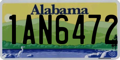 AL license plate 1AN6472