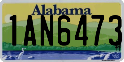 AL license plate 1AN6473