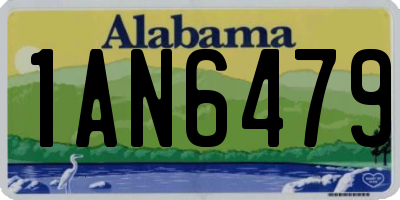 AL license plate 1AN6479