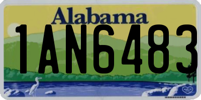 AL license plate 1AN6483