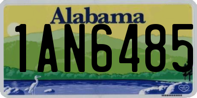 AL license plate 1AN6485