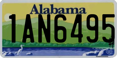 AL license plate 1AN6495