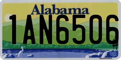AL license plate 1AN6506