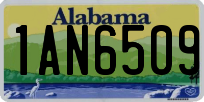 AL license plate 1AN6509