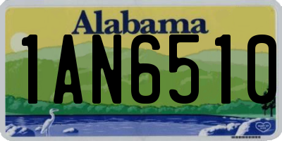 AL license plate 1AN6510