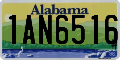 AL license plate 1AN6516