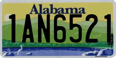 AL license plate 1AN6521