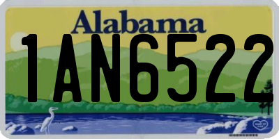 AL license plate 1AN6522
