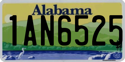 AL license plate 1AN6525