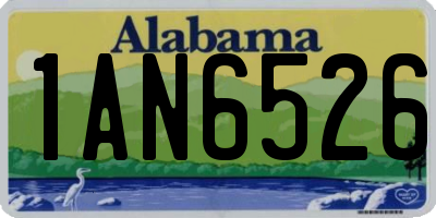 AL license plate 1AN6526