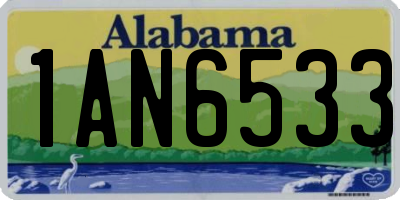 AL license plate 1AN6533