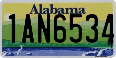 AL license plate 1AN6534