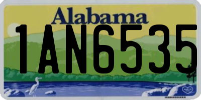 AL license plate 1AN6535