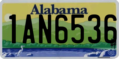 AL license plate 1AN6536