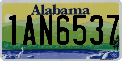 AL license plate 1AN6537
