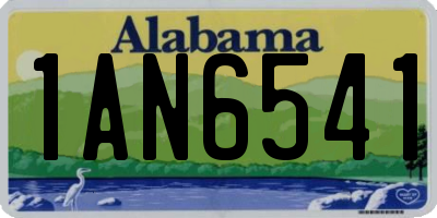 AL license plate 1AN6541