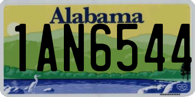AL license plate 1AN6544