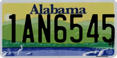 AL license plate 1AN6545