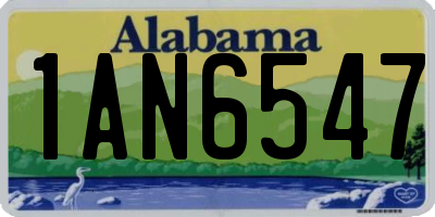 AL license plate 1AN6547