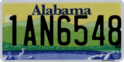 AL license plate 1AN6548