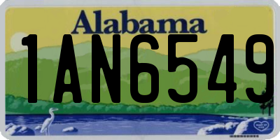 AL license plate 1AN6549