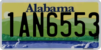 AL license plate 1AN6553