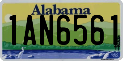 AL license plate 1AN6561