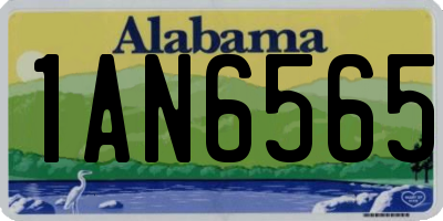 AL license plate 1AN6565