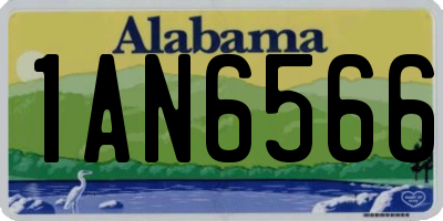 AL license plate 1AN6566