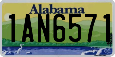 AL license plate 1AN6571