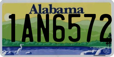 AL license plate 1AN6572