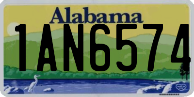 AL license plate 1AN6574