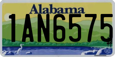 AL license plate 1AN6575