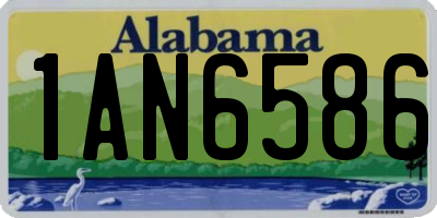 AL license plate 1AN6586