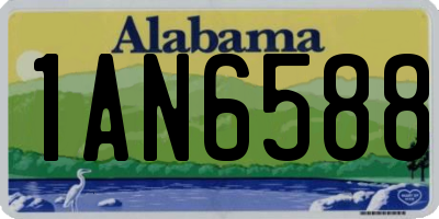 AL license plate 1AN6588