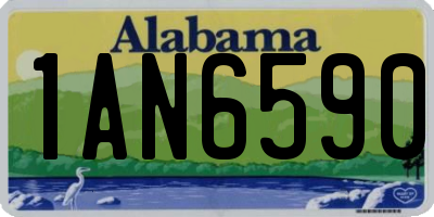 AL license plate 1AN6590