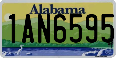 AL license plate 1AN6595